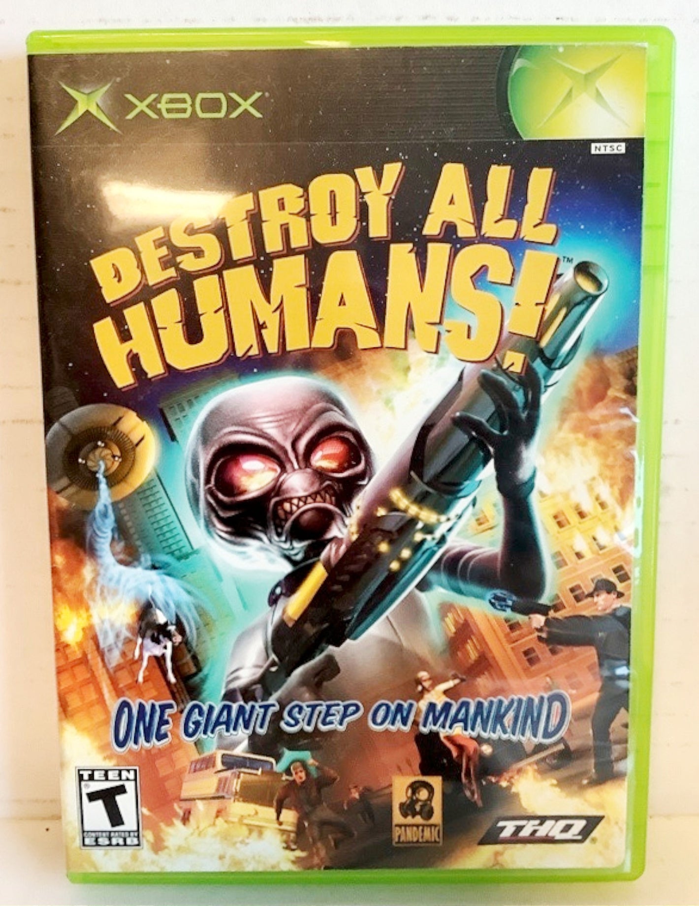 Destroy All Humans! Microsoft Original Xbox 2005 Video Game black label thq [Used/Refurbished]