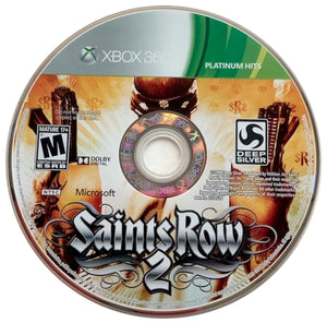 Saints Row 2 Microsoft Xbox 360 Platinum Hits Video Game DISC ONLY thq 2008 [Used/Refurbished]