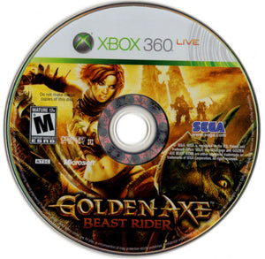 Golden Axe: Beast Rider Microsoft Xbox 360 Video Game DISC ONLY Sega 2008 rpg [Used/Refurbished]