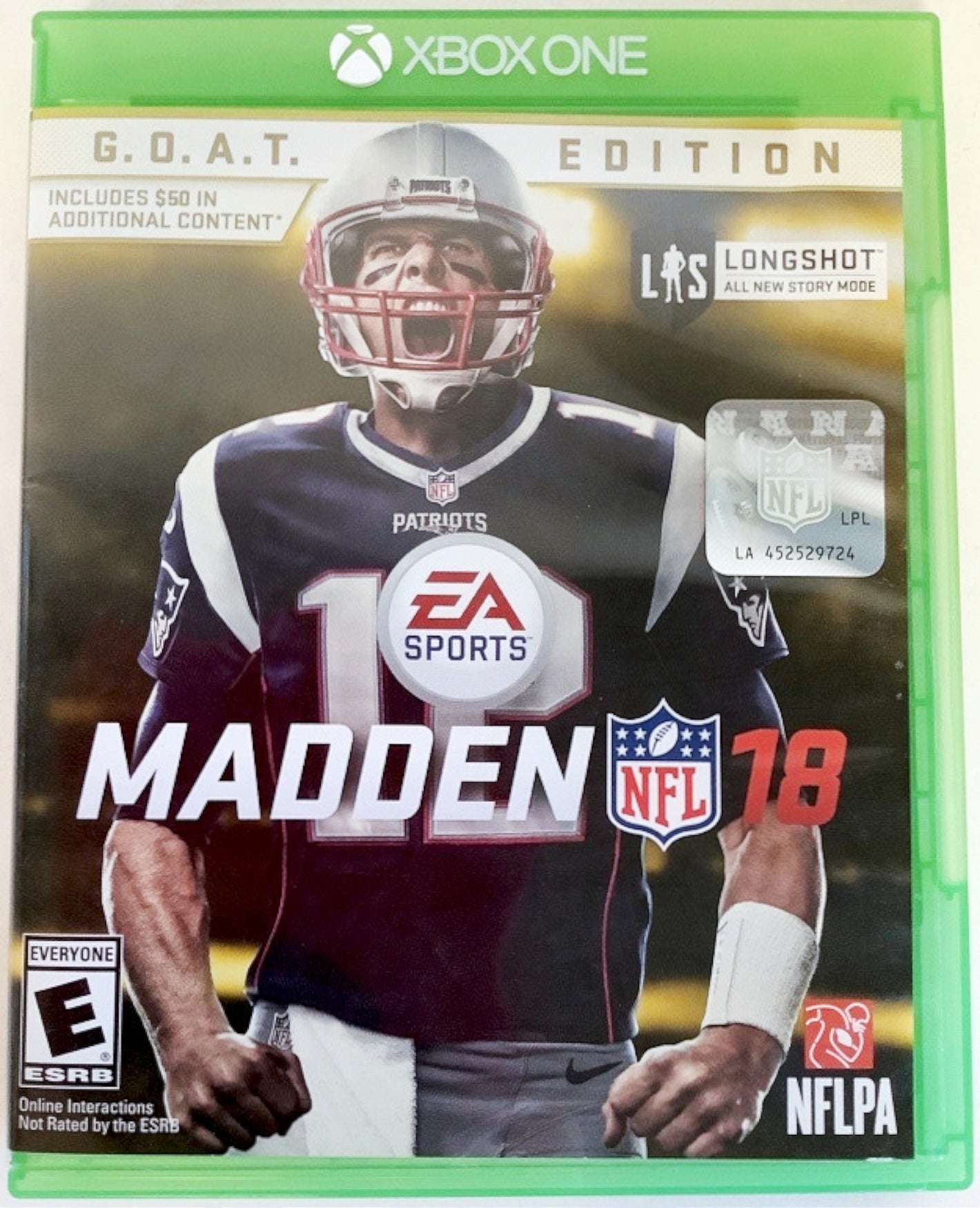 Madden NFL 18: G.O.A.T. Edition Microsoft Xbox One Video Game football EA Sports [Used/Refurbished]