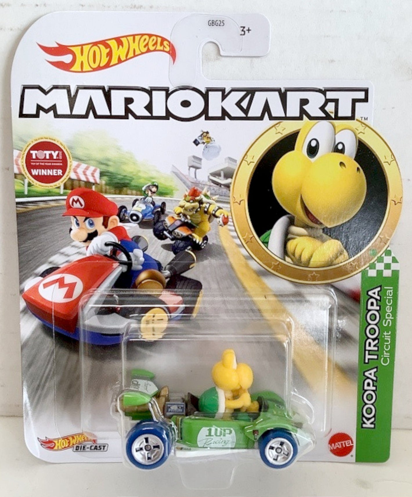 NEW Mattel GGV85 Hot Wheels Mario Kart 1:64 KOOPA TROOPA Circuit Special Diecast