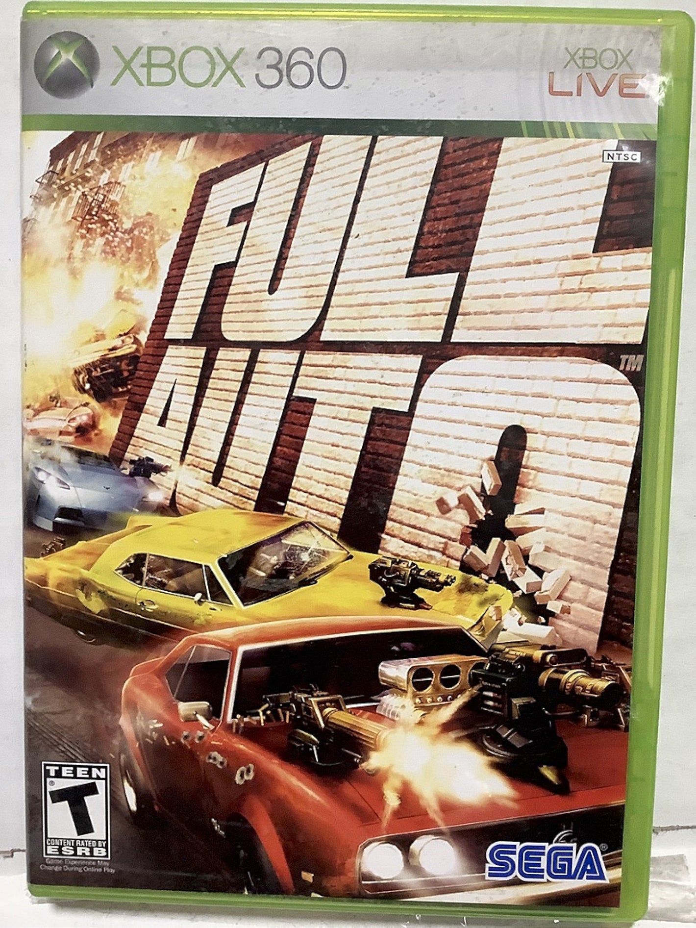 Full Auto Microsoft Xbox 360 Video Game 2006 Sega racing combat minigames [Used/Refurbished]