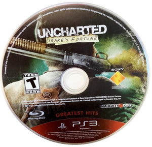 Uncharted: Drake's Fortune PlayStation 3 Greatest Hits PS3 Video Game DISC ONLY [Used/Refurbished]