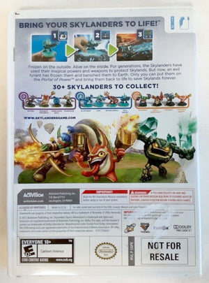 Skylanders Spyro's Adventure Nintendo Wii 2011 Video Game Only NO FIGURES