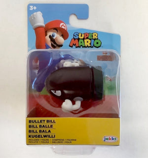 NEW Jakks Pacific 85486 World of Nintendo 2.5" Mario BULLET BILL Mini-Figure