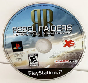 Rebel Raiders: Operation Nighthawk Sony PlayStation 2 PS2 2006 Video Game DISC [Used/Refurbished]