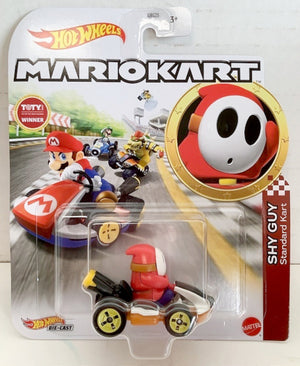 NEW Mattel GRN25 Hot Wheels Mario Kart 1:64 SHY GUY Standard Kart Diecast Car