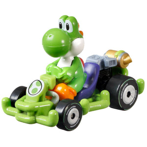 NEW Mattel GRN19 Hot Wheels Mario Kart 1:64 YOSHI Pipe Frame Kart Diecast Car