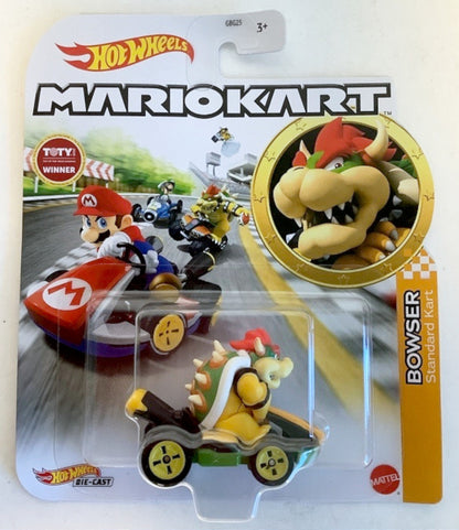 NEW Mattel GRN20 Hot Wheels 1:64 Mario Kart BOWSER Standard Kart DieCast Car