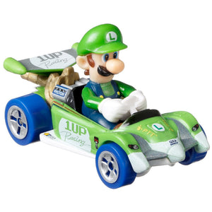 NEW Mattel GRN18 Hot Wheels Mario Kart 1:64 LUIGI Circuit Special Diecast Car