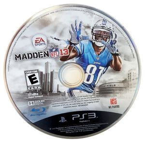 Madden NFL 13 Sony PlayStation 3 PS3 EA Sports Video Game DISC ONLY football [Used/Refurbished]