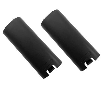 NEW 2-PACK Battery Back Cover Case Door For Nintendo Wii Remote Controller BLACK